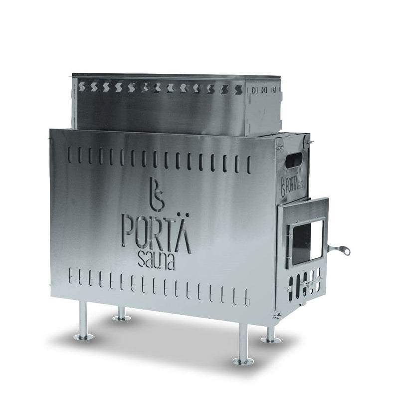 PortaSauna HEXXL wood-burning stove