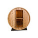 Fonteyn Rustic red cedar barrel sauna, outdoor installation
