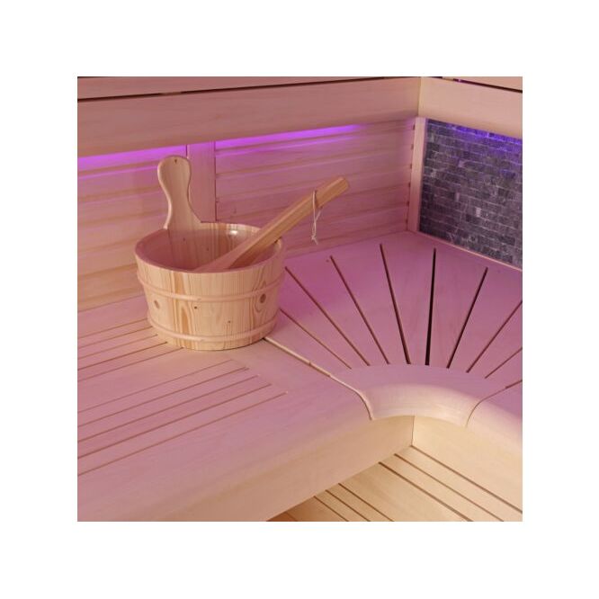 Fonteyn Luxor 220 black stone sauna heater and stones