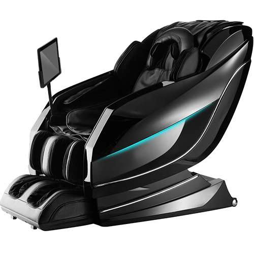 Sasaki 10 Series Royal King 6D massage chair in black, front view