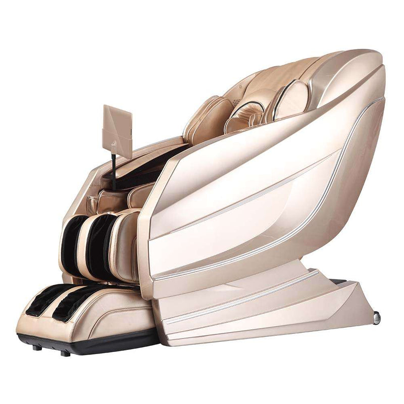Sasaki 10 Series Royal King 6D massage chair in champagne gold, front view