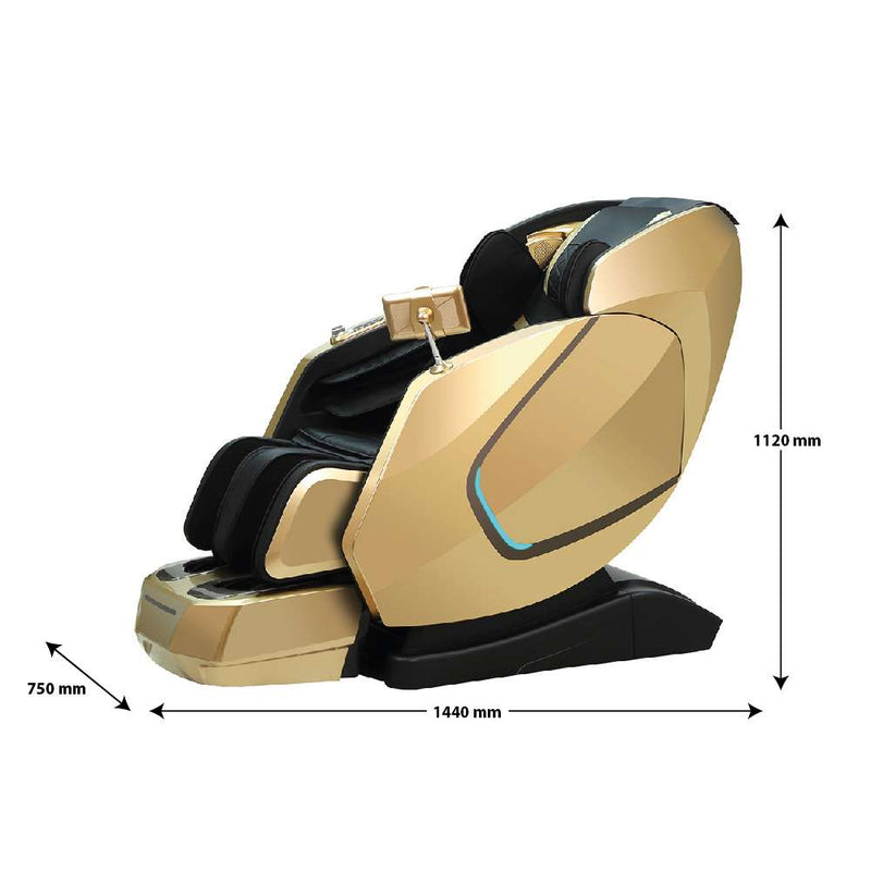 Sasaki 7 Series Mecha 5D AI massage chair dimension diagram