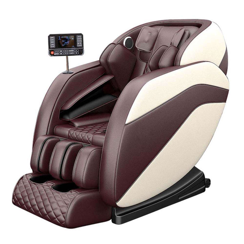 Sasaki 8 Series Royal 6R Hand massage chair in coffee beige, front view