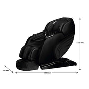 Sasaki 9 Series 6D AI massage chair dimension diagram
