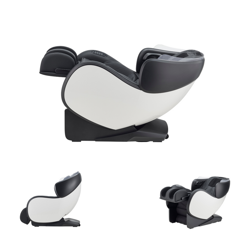 Synca CirC 3 Zero Gravity SL Track Heated massage chair in grey, reclined position
