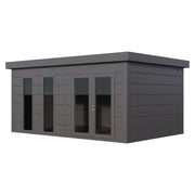 Telluria Luminato 5436 Plus large garden room in anthracite grey, 5.4m wide with a 265cm high ceiling