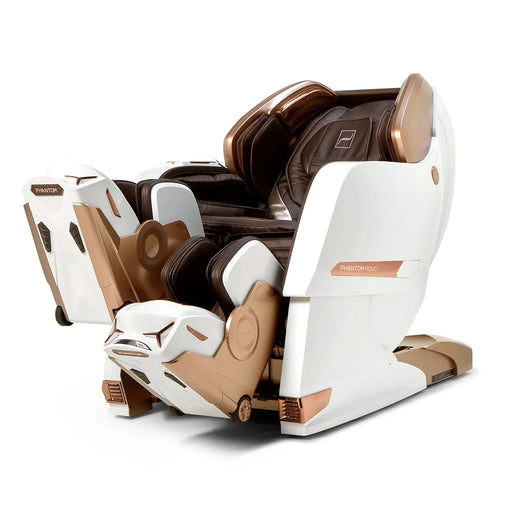 VComfort Bodyfriend Phantom Rovo 4D XD Pro massage chair in black, angled view