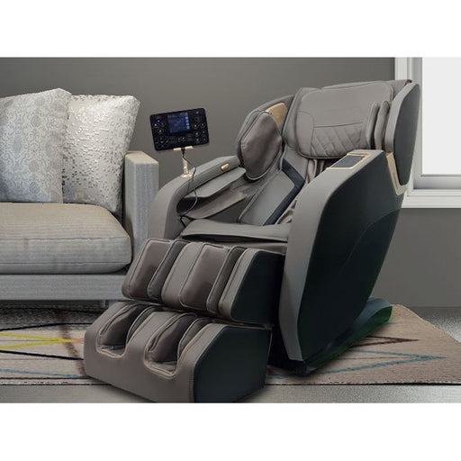 VComfort Xavier SL massage chair in black, angled view