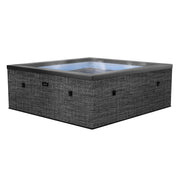 Wave Garda 4 Person hot tub in flint grey, full view