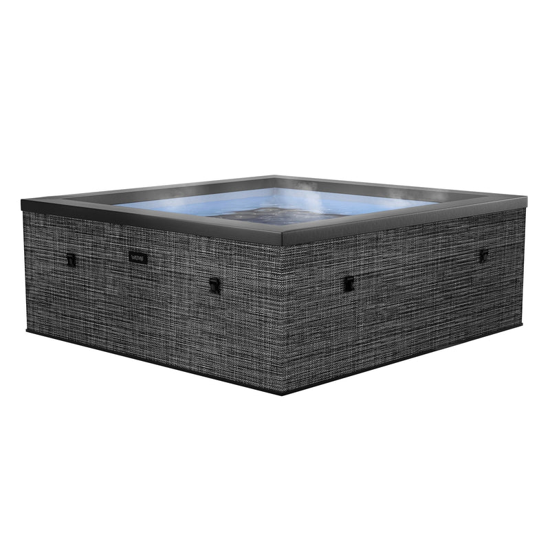 Wave Garda 4 Person hot tub in flint grey, full view