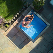 Wave Garda 4 Person hot tub in graphite grey, full view