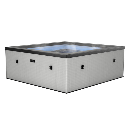 Wave Garda 4 Person hot tub in graphite grey, full view