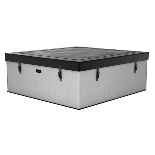 Wave Garda 4 Person hot tub in graphite grey, with cover