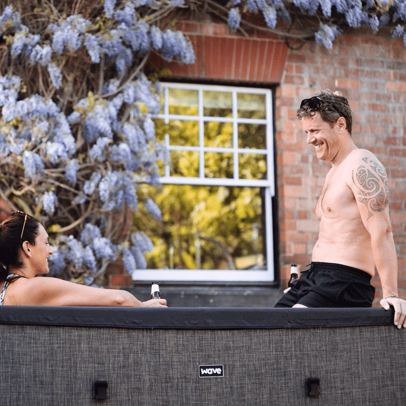 Wave Garda 4 Person hot tub, lifestyle setting