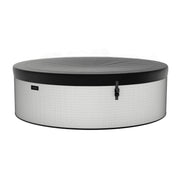 Wave Tahoe 4 Person hot tub in graphite grey, with cover