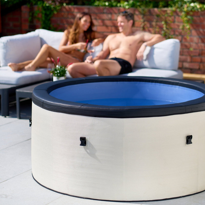 Wave Tahoe 4 Person hot tub, lifestyle setting