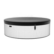 Wave Tahoe 4 Person hot tub in pebble white, with cover